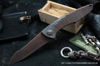 Customized Tegral knife -Copper Waves-