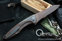 Customized Tegral knife -Copper Waves-