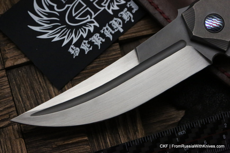 Seraphim Vect custom knife (M390, Ti, Timascus)