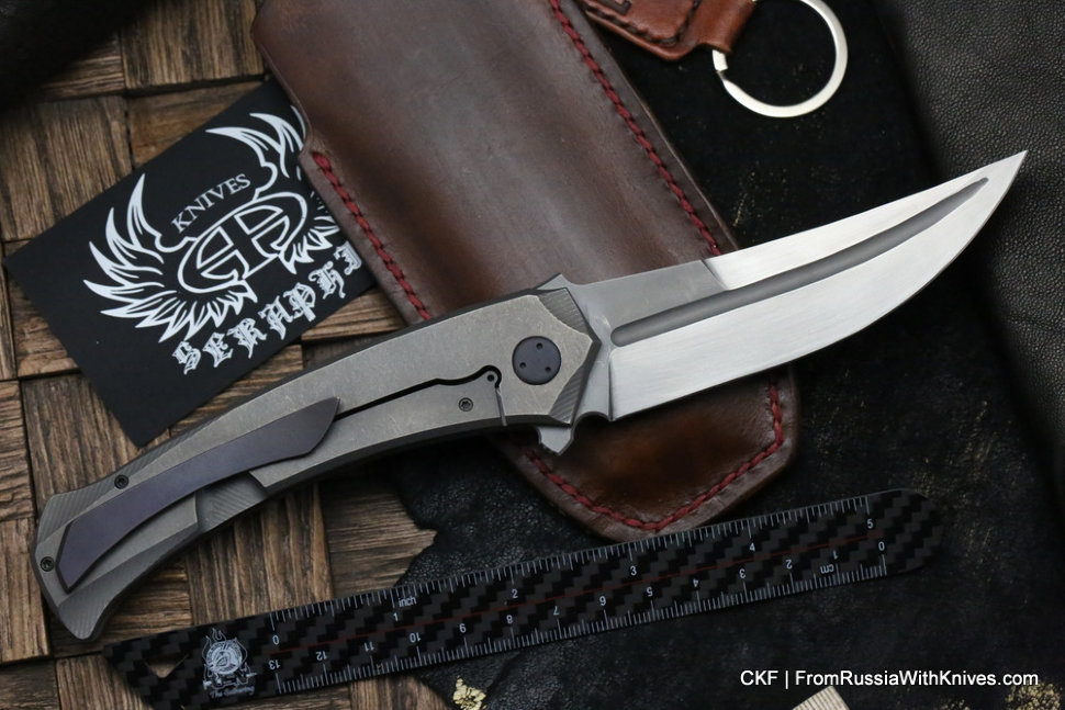 Seraphim Vect custom knife (M390, Ti, Timascus)