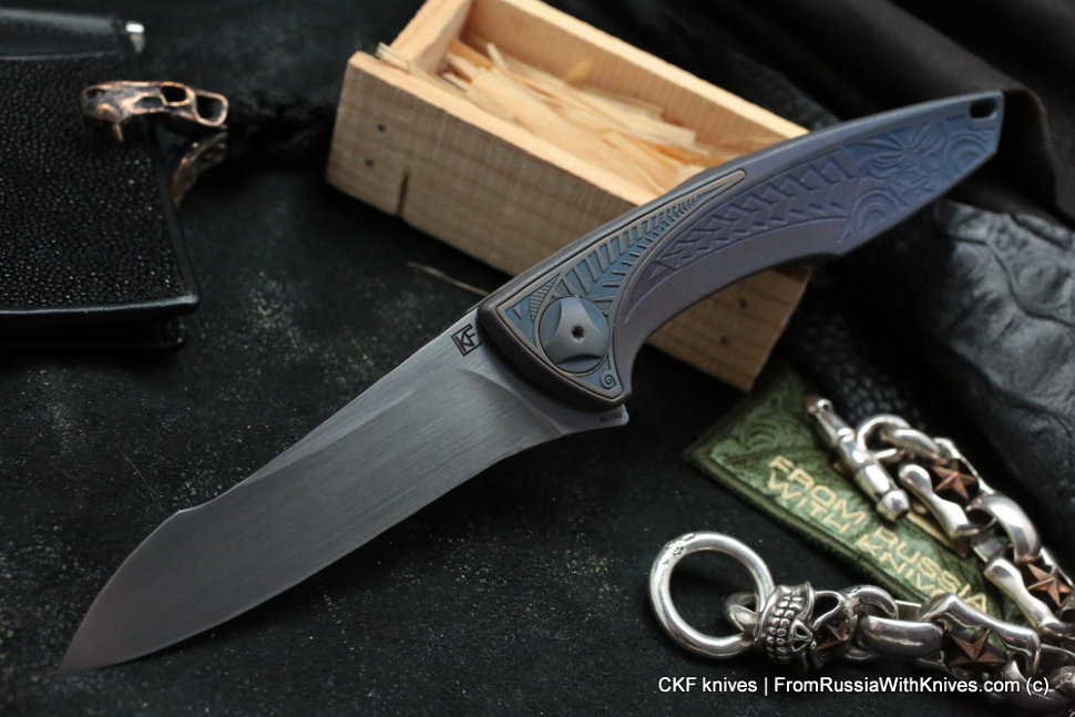 Customized Tegral knife -Ratamahata Blue-