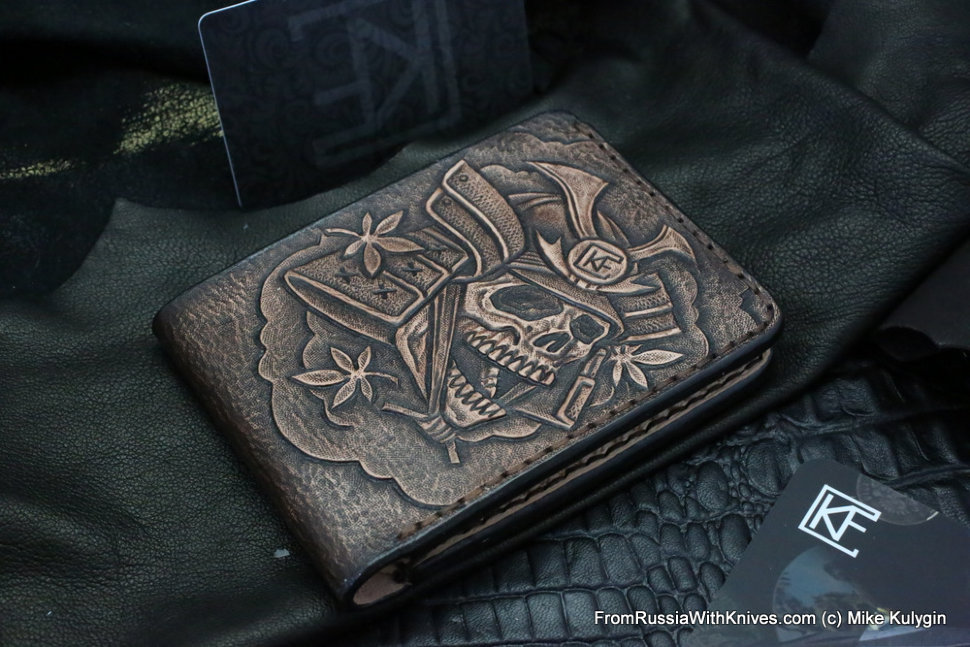 Custom Leather Wallet CKF MSK+SAM