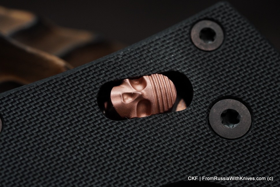 Copperhead copper Ball Cage Lock for Spyderco Manix 2 Knife