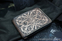 Custom Leather Wallet CKF ORN+3KN