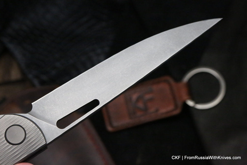 Seraphim Needle custom knife (M390, Ti)