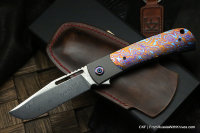 Seraphim Korsar ZlaTiTim custom knife (Zladi, Ti, timascus)