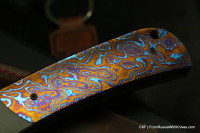 Seraphim Korsar ZlaTiTim custom knife (Zladi, Ti, timascus)