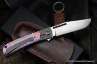 Seraphim Korsar ZlaTiTim custom knife (Zladi, Ti, timascus)