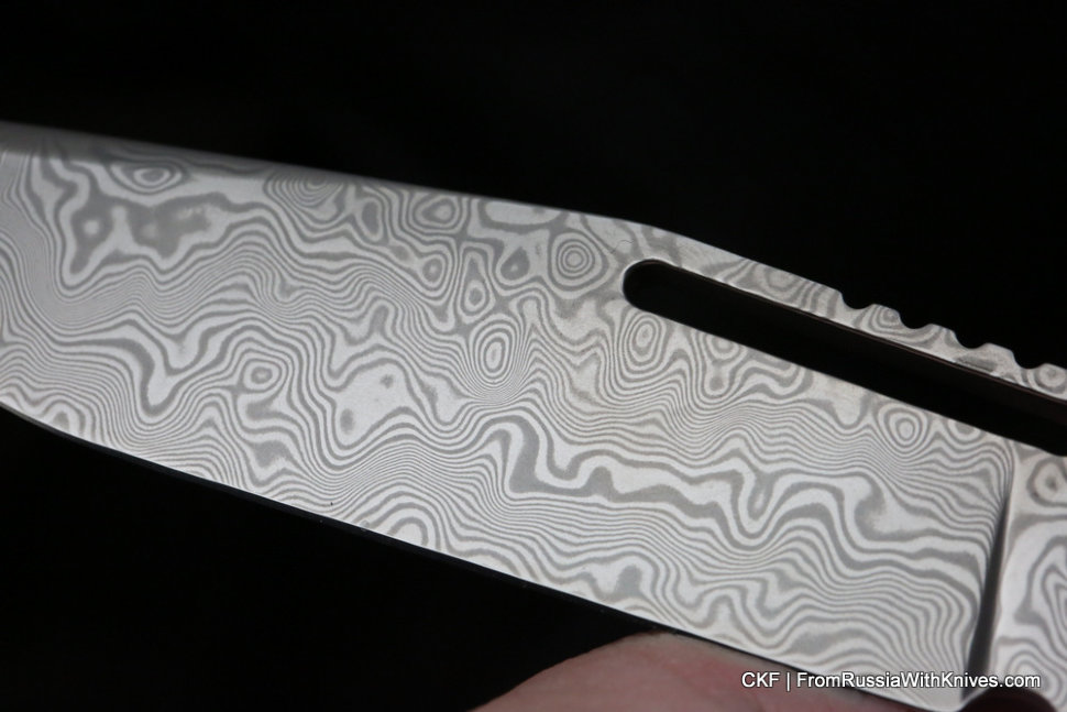 Seraphim Korsar ZlaTiTim custom knife (Zladi, Ti, timascus)