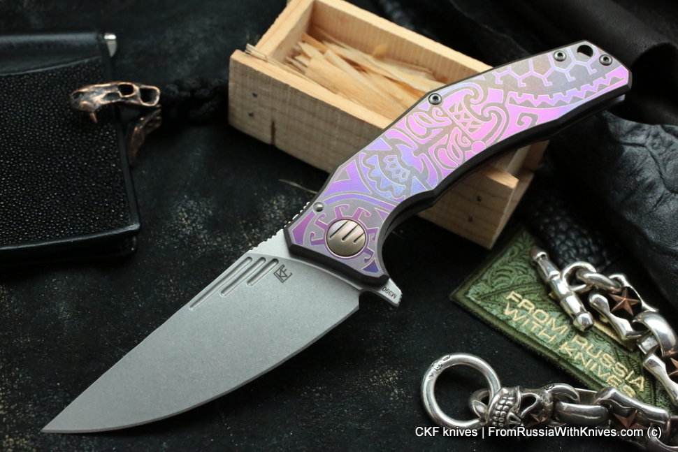 Customized Morrf Knife -MASK PURPLE-
