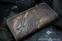 Custom Leather Clutch Wallet CKF MEDVED-L2-1