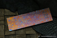#825 -Quarry- ZlaTi billet (5&quot; - 1.6&quot; - 0.159&quot;) Titanium Damascus
