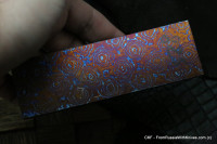 #825 -Quarry- ZlaTi billet (5&quot; - 1.6&quot; - 0.159&quot;) Titanium Damascus