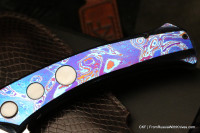 Seraphim Vect LamTim custom knife (Laminated steel, Ti, Timascus, pearl)