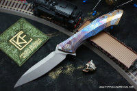 #25 Rabbit Knife customized (Alexey Konygin design, s35vn, titanium, bearings)