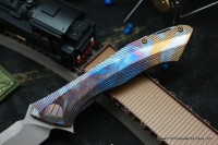 #25 Rabbit Knife customized (Alexey Konygin design, s35vn, titanium, bearings)