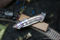#25 Rabbit Knife customized (Alexey Konygin design, s35vn, titanium, bearings)