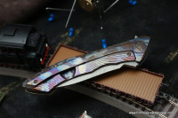 #25 Rabbit Knife customized (Alexey Konygin design, s35vn, titanium, bearings)