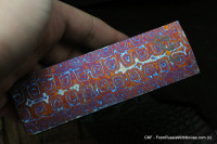 #827 -Sinus- ZlaTi billet (5&quot; - 1.6&quot; - 0.159&quot;) Titanium Damascus