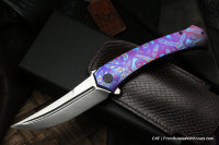 Seraphim Vect ZlaTim custom knife (ZlaDi, Ti, Timascus)