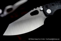 CKF/Rotten Evolution 2.0 (cool CF + dark Ti handle, dark Ti clip &amp; spacer, M390 2-tone satin/stonewash)