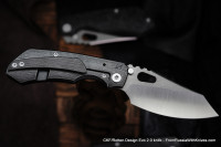 CKF/Rotten Evolution 2.0 (cool CF + dark Ti handle, dark Ti clip &amp; spacer, M390 2-tone satin/stonewash)