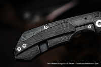 CKF/Rotten Evolution 2.0 (cool CF + dark Ti handle, dark Ti clip &amp; spacer, M390 2-tone satin/stonewash)