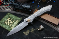 #26 Rabbit Knife customized (Alexey Konygin design, s35vn, titanium, bearings)