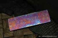 #828 -Sinus- ZlaTi billet (5&quot; - 1.6&quot; - 0.159&quot;) Titanium Damascus