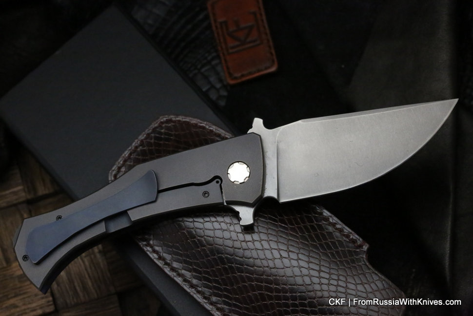 Seraphim Apach custom knife (M390, Ti, Timascus)