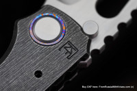 CKF/Rotten Evolution 2.0 (dark Ti handle, ZircuTi pivot collar, Zirc backspacer, ZircuTi clip, M390 handrubbed satin)