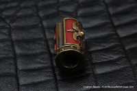 Rome Shield Bead Red
