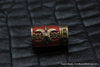 Rome Shield Bead Red