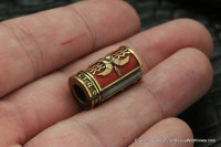 Rome Shield Bead Red