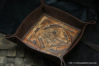 Custom CKF leather EDC tray