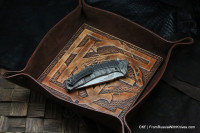Custom CKF leather EDC tray