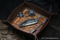 Custom CKF leather EDC tray