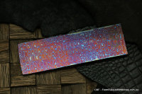 #823 -Drops- ZlaTi billet (5&quot; - 1.6&quot; - 0.159&quot;) Titanium Damascus