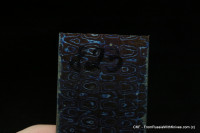 #823 -Drops- ZlaTi billet (5&quot; - 1.6&quot; - 0.159&quot;) Titanium Damascus