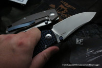 DISCONTINUED - Farko knife (blue G10, M390, Ti, bearings)