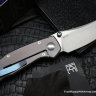 DISCONTINUED - Farko knife (blue G10, M390, Ti, bearings)