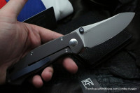 DISCONTINUED - Farko knife (blue G10, M390, Ti, bearings)