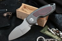 DISCONTINUED - PeaceDuke (M390, Ti, red С-TEK)