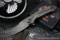 T92 #1 knife (Alexey Konygin design, M390, titanium, bearings)