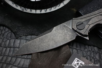 T92 #1 knife (Alexey Konygin design, M390, titanium, bearings)