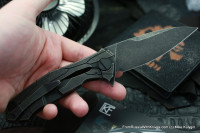 T92 #1 knife (Alexey Konygin design, M390, titanium, bearings)