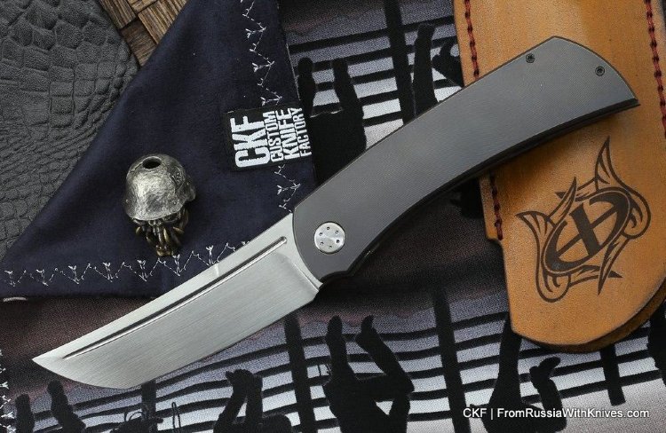 Seraphim Yakuza D custom knife (M390, Ti)