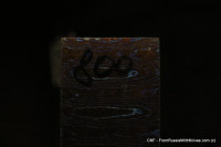 #800 -Ellipse- ZlaTi billet (5&quot; - 1.6&quot; - 0.159&quot;) Titanium Damascus