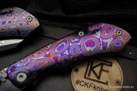 $444 First payment ($1810 total) - CKF/Rotten Evo 3.0E (ZircuTi + Ti handle, Damasteel blade, Zirc backspacer, ZircuTi clip)