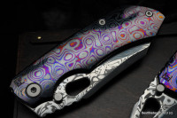 $444 First payment ($1810 total) - CKF/Rotten Evo 3.0E (ZircuTi + Ti handle, Damasteel blade, Zirc backspacer, ZircuTi clip)